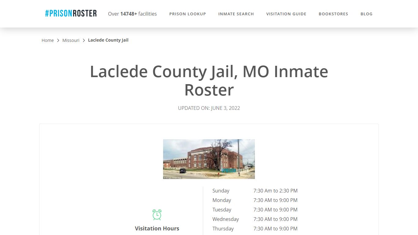 Laclede County Jail, MO Inmate Roster