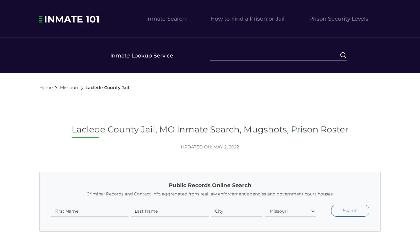 Laclede County Jail, MO Inmate Search, Mugshots, Prison Roster